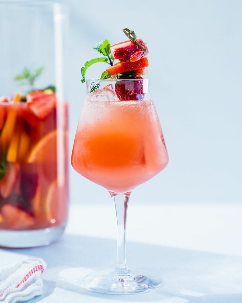 Strawberry sangria