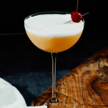 Whiskey sour egg white