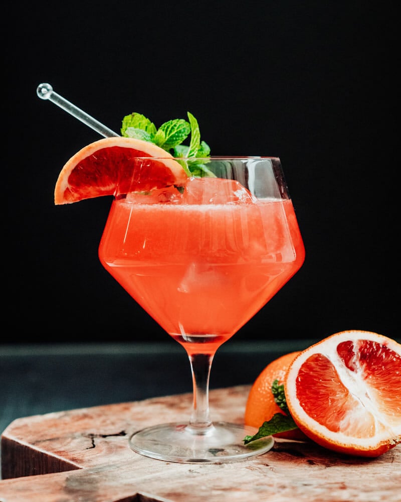 Blood orange cocktail