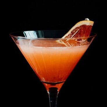 Blood orange martini
