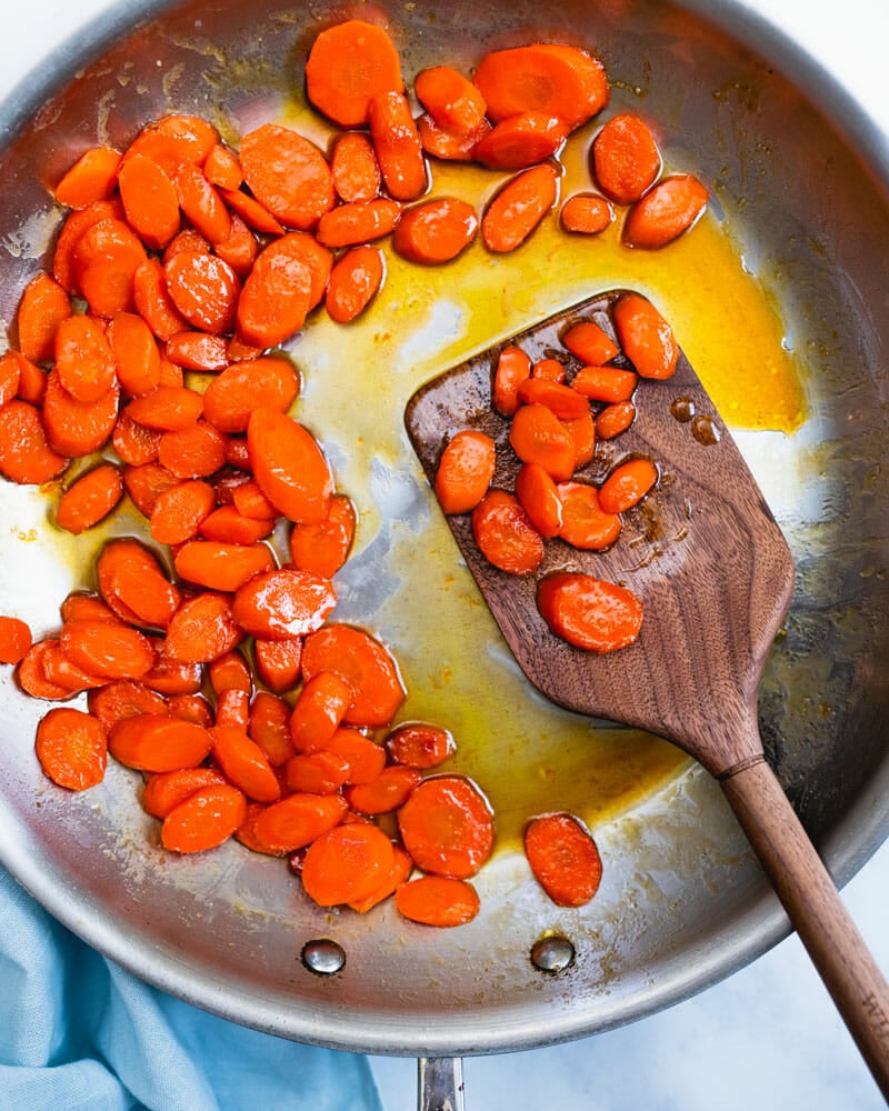 Honey glazed carrots