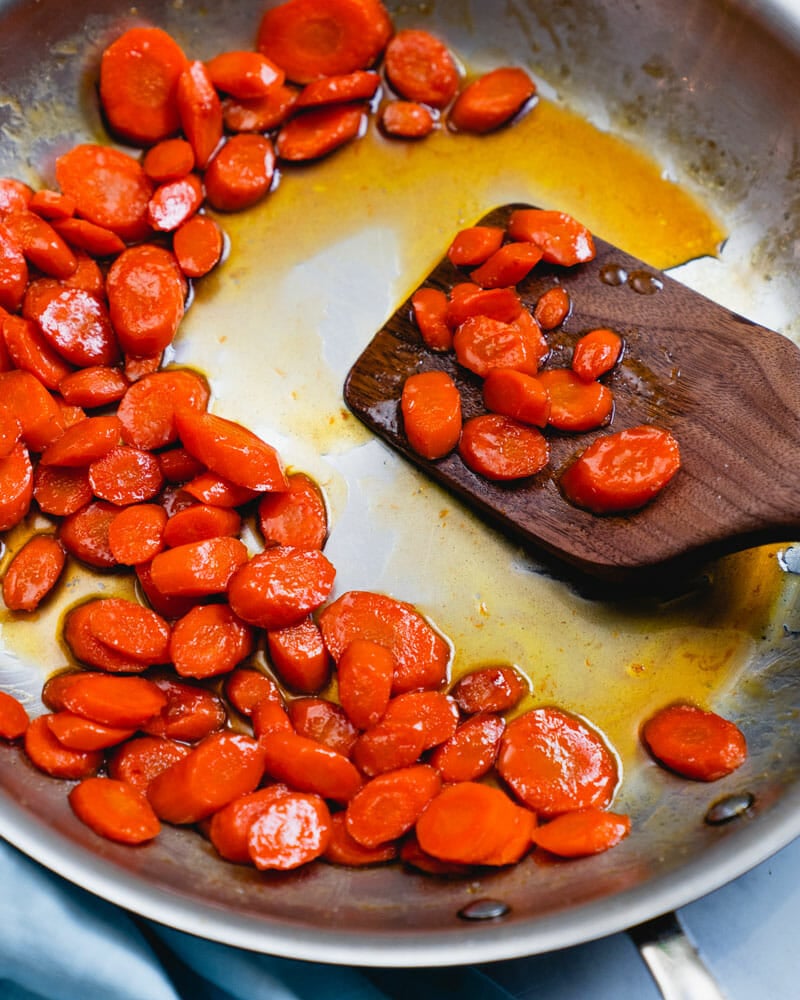 Honey glazed carrots