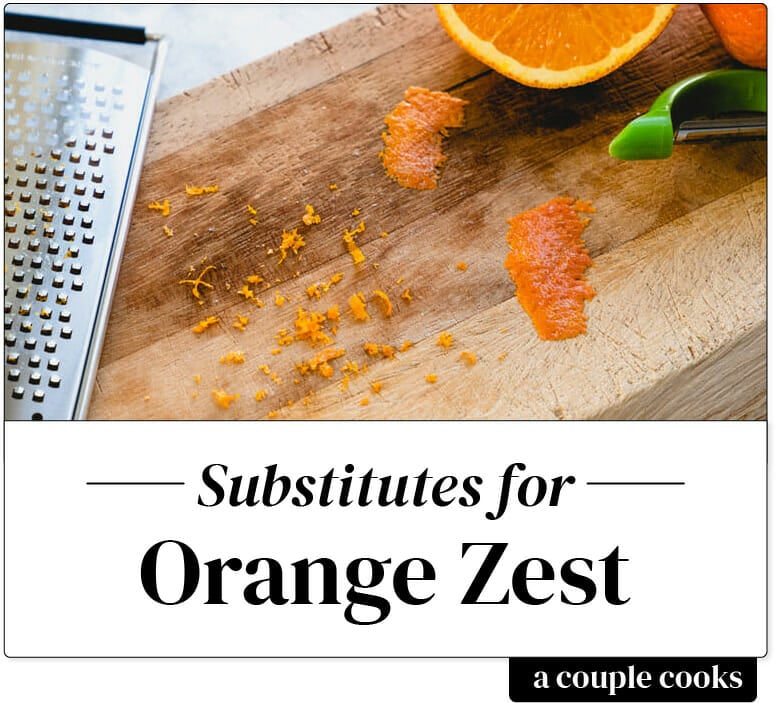 Orange zest substitute