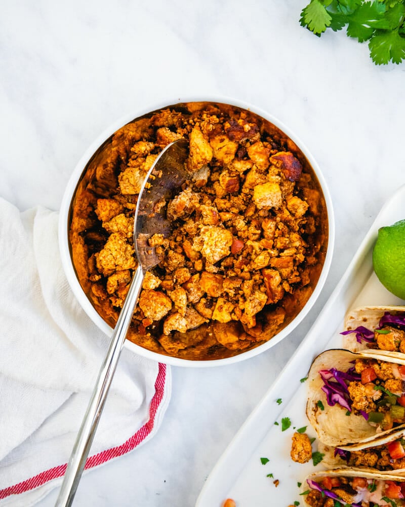 Tofu tacos filling