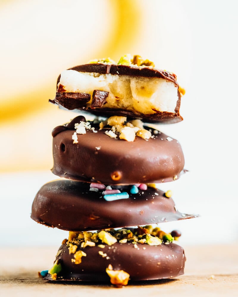 Frozen Chocolate Covered Bananas