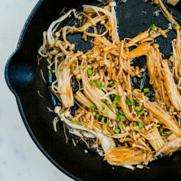 Enoki mushrooms recipe