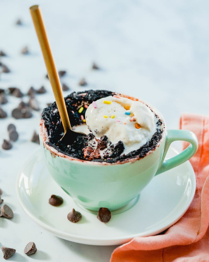 Chocolate mug cake