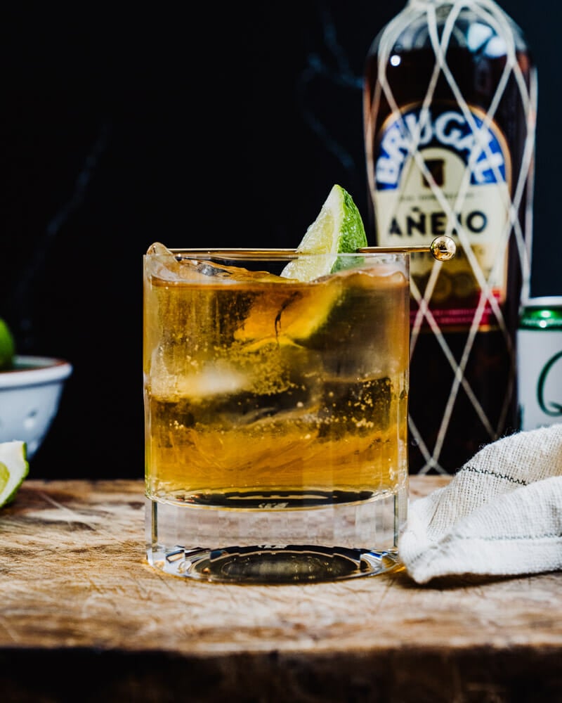 Rum and ginger ale