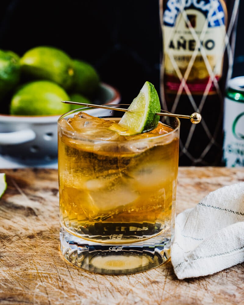 Rum and ginger ale