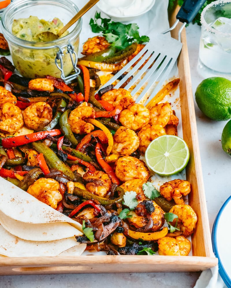 Shrimp fajita recipe
