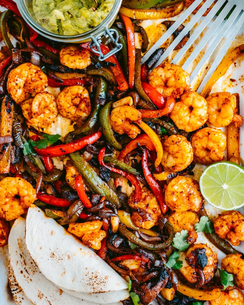 Shrimp fajita recipe