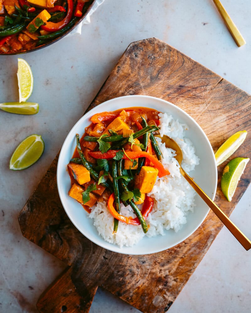 Tofu coconut curry