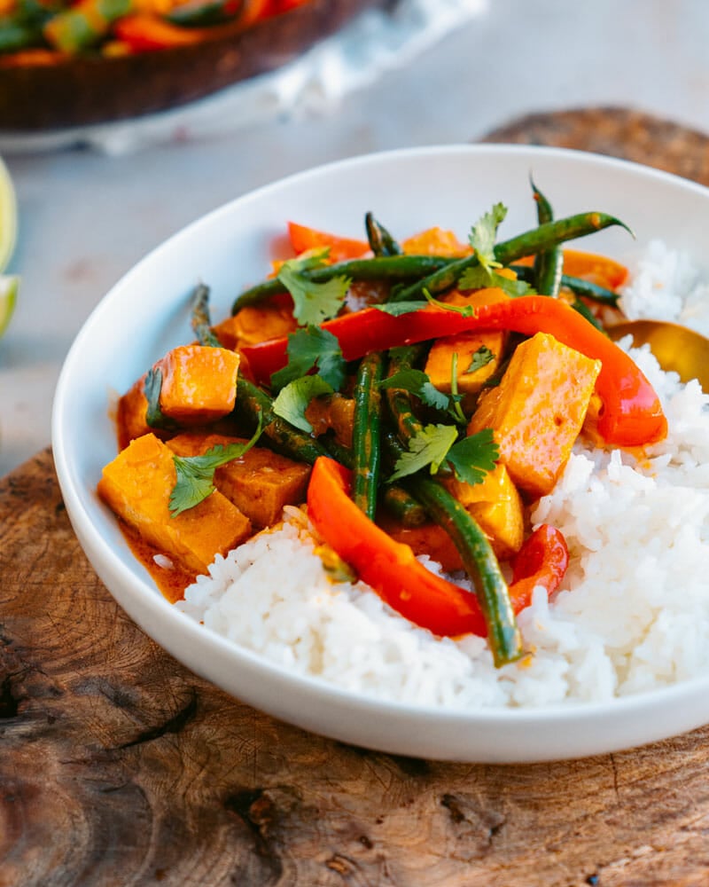 Tofu red curry