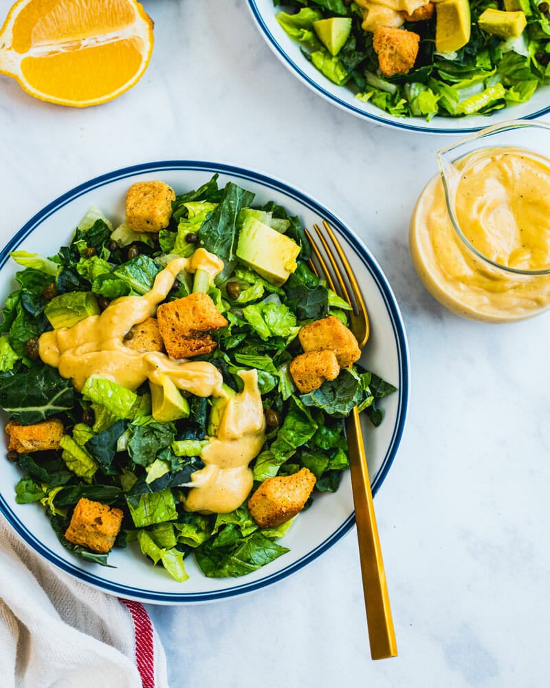 Vegan caesar salad