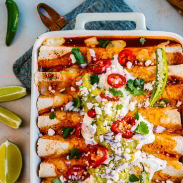 Vegetarian enchiladas