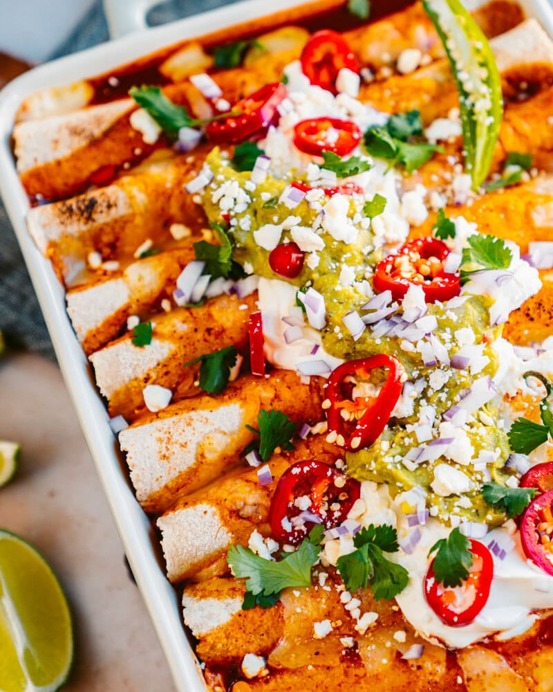 Vegetarian enchilada recipe