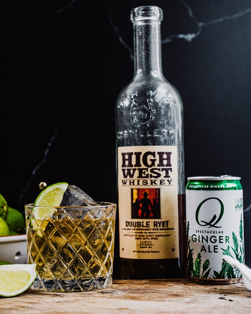 Whiskey and ginger ale