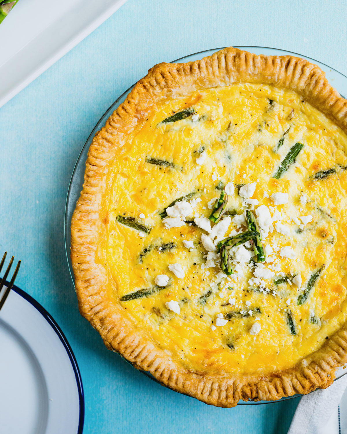Step 3: Bake the quiche.