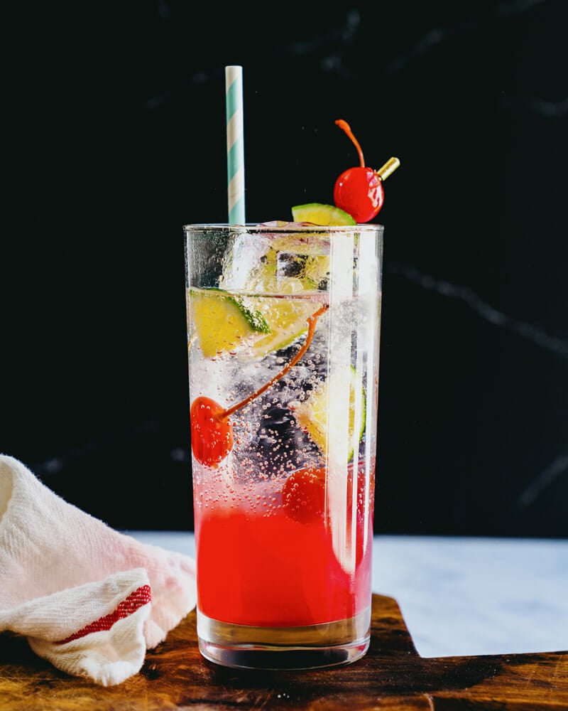 Cherry lime rickey