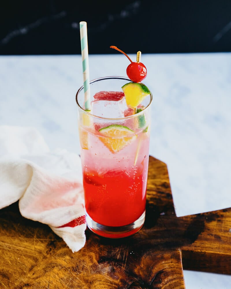 Cherry lime rickey