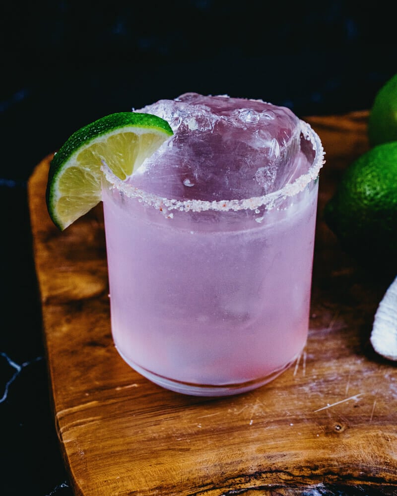 Hibiscus margarita cocktail