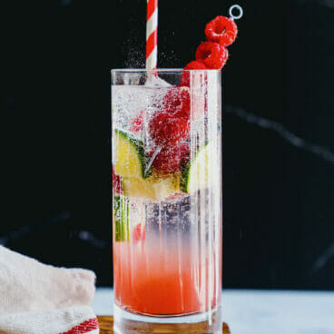 Raspberry lime rickey