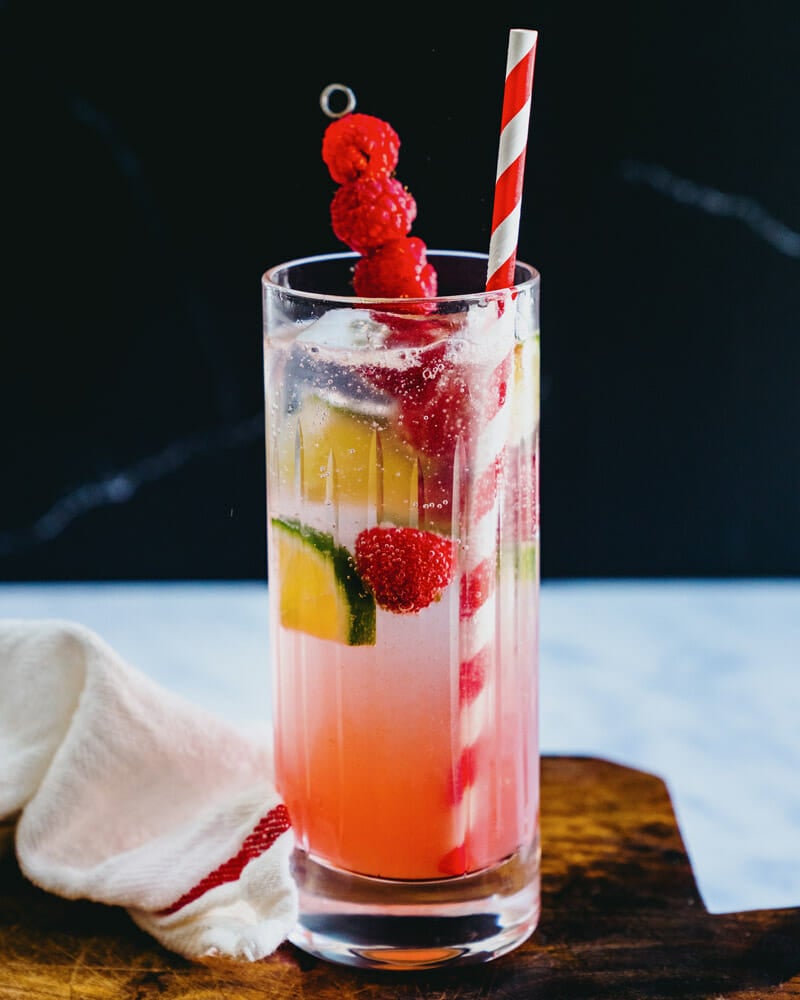 Raspberry lime rickey