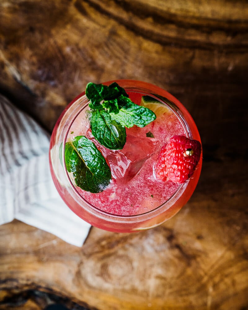 Raspberry mojito