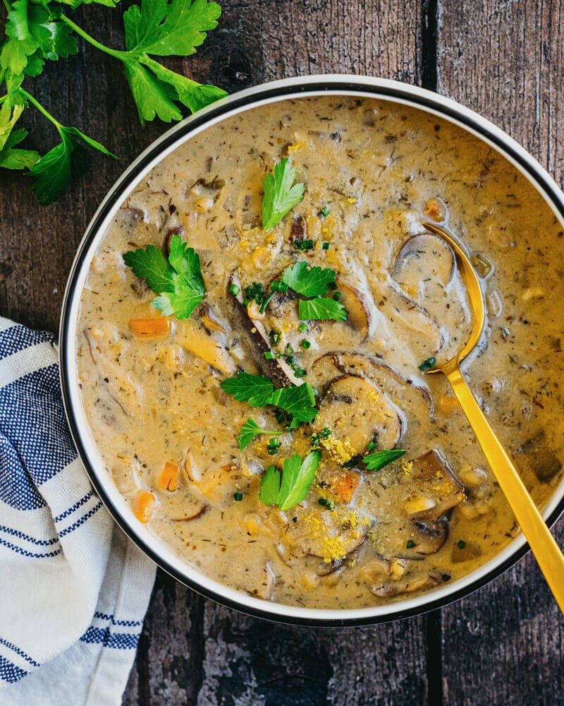 Vegan mushroom soup