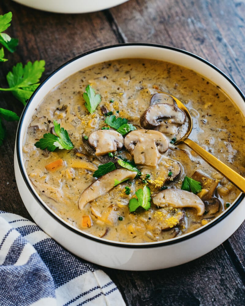 Vegan mushroom soup