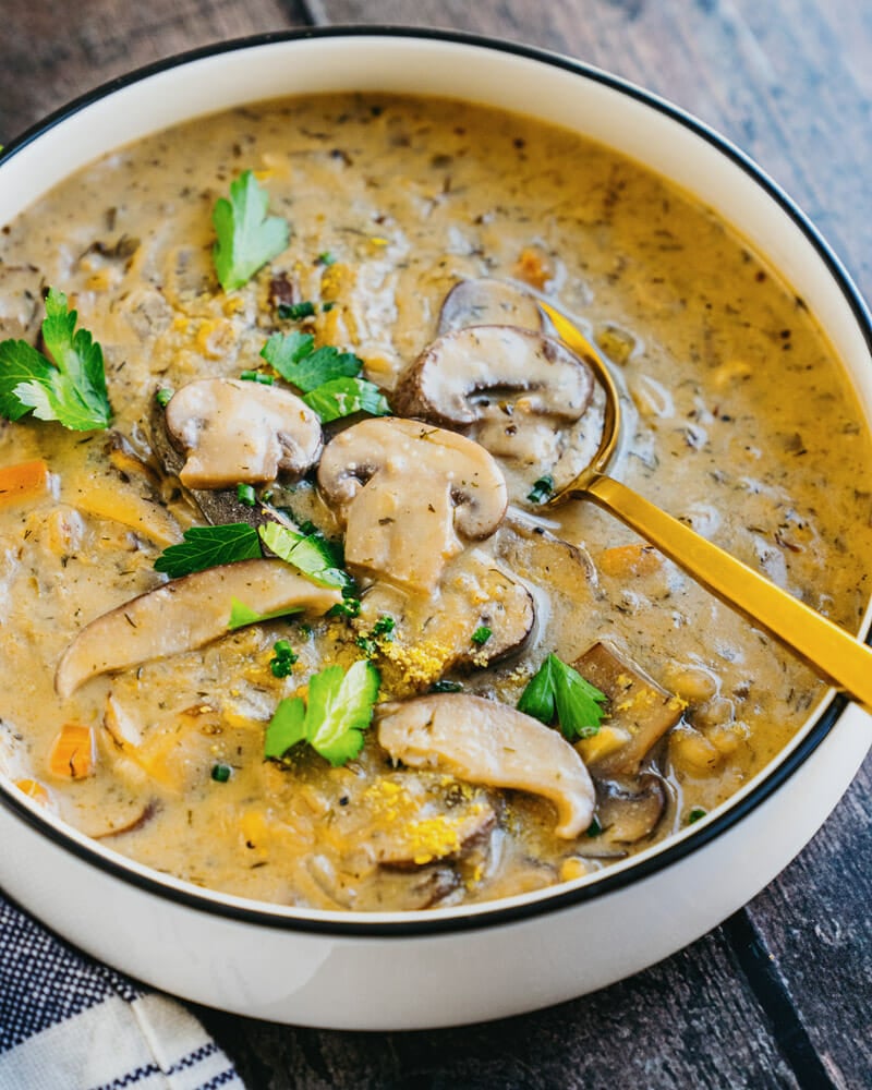 Vegan mushroom soup