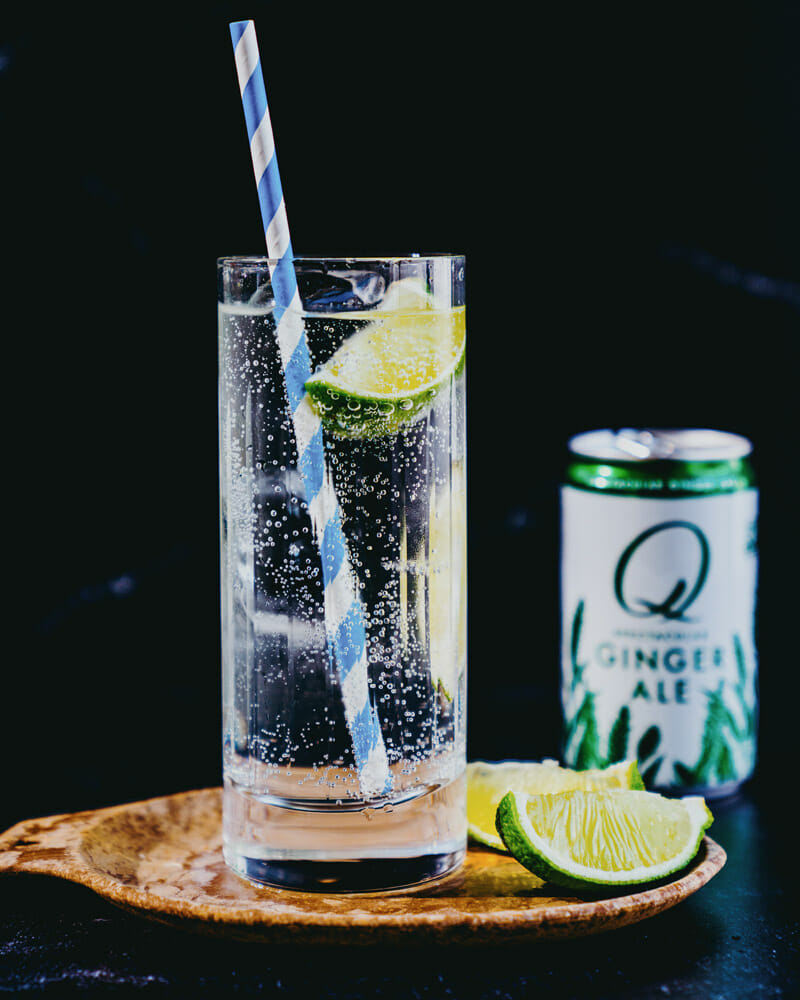 Vodka and ginger ale
