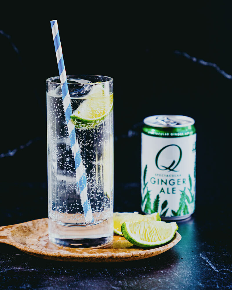 Vodka and ginger ale