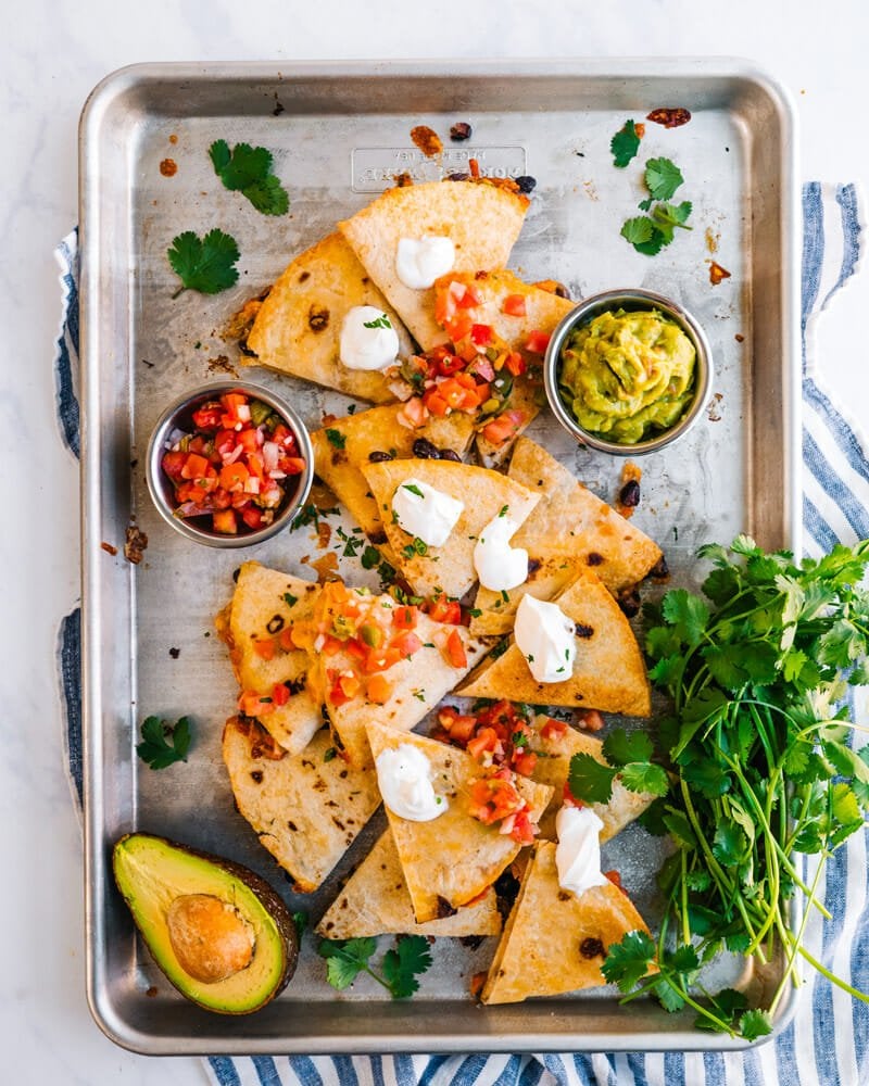 Quesadilla in oven