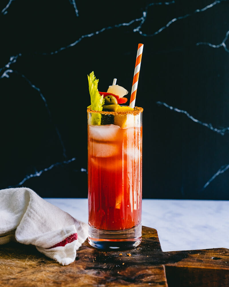 Bloody Caesar cocktail