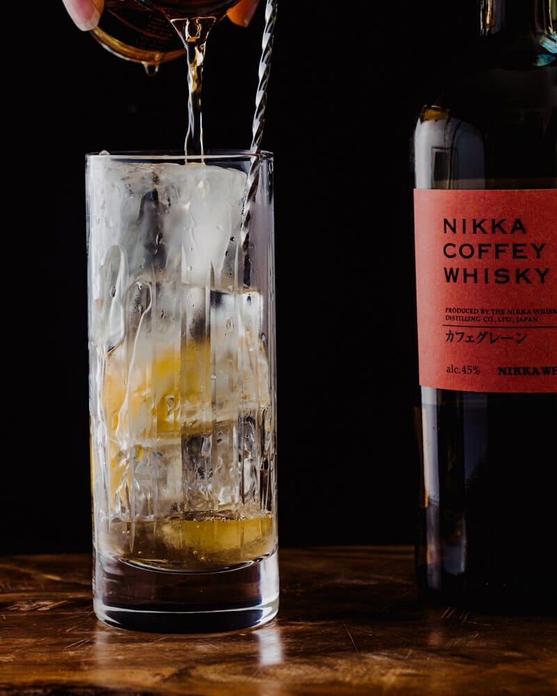Japanese highball cocktail