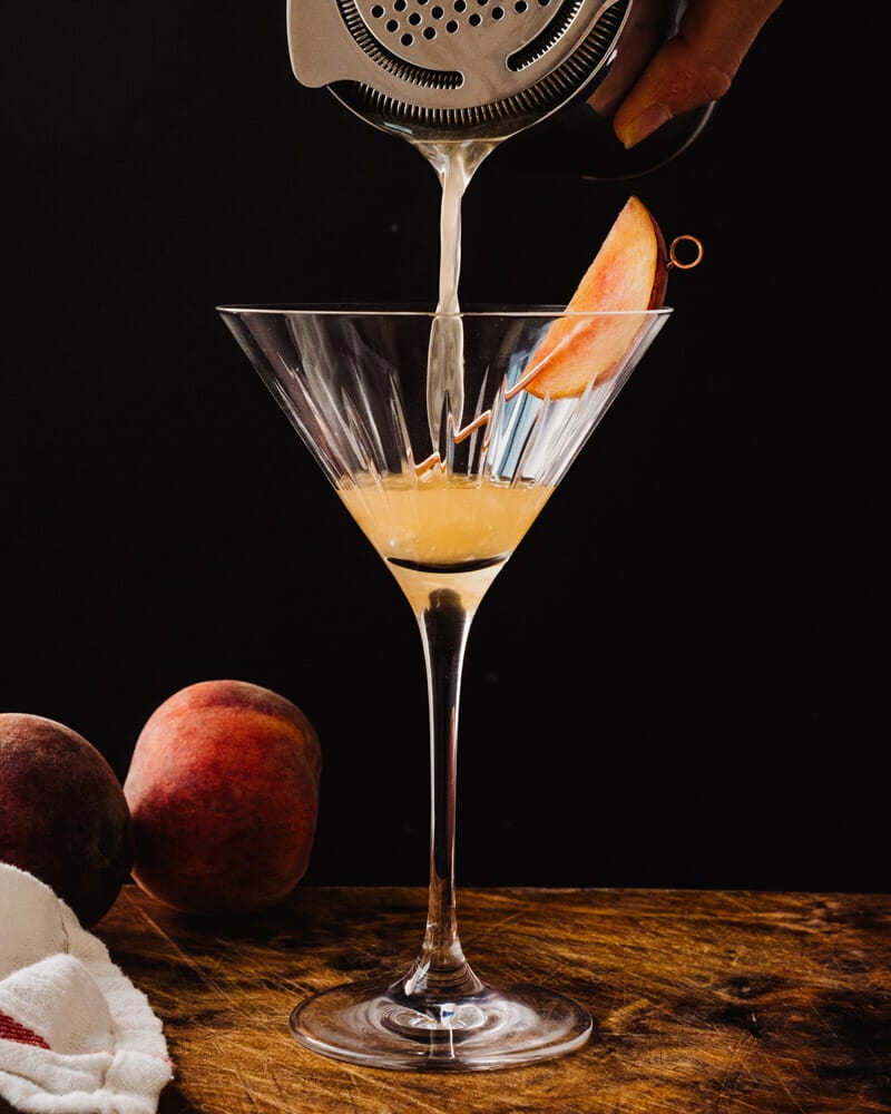 Peach martini