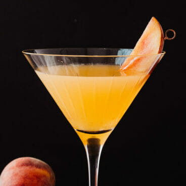 Peach martini