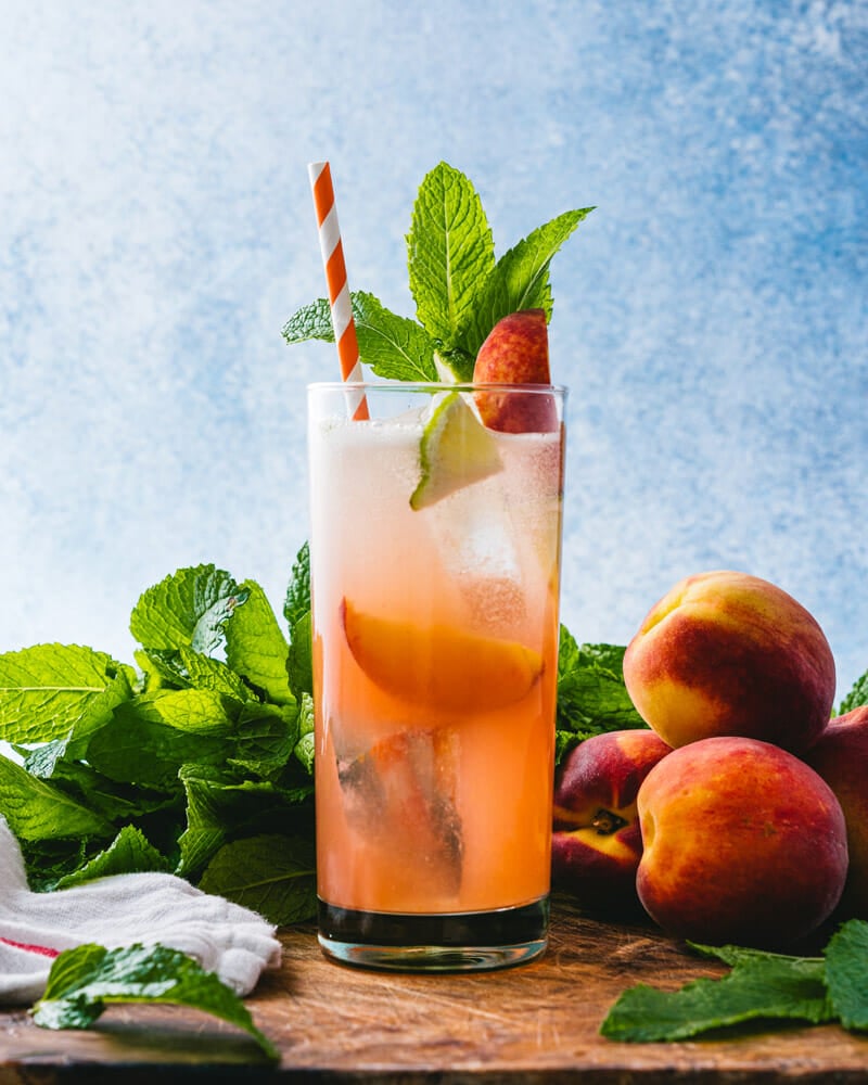 Peach cocktails