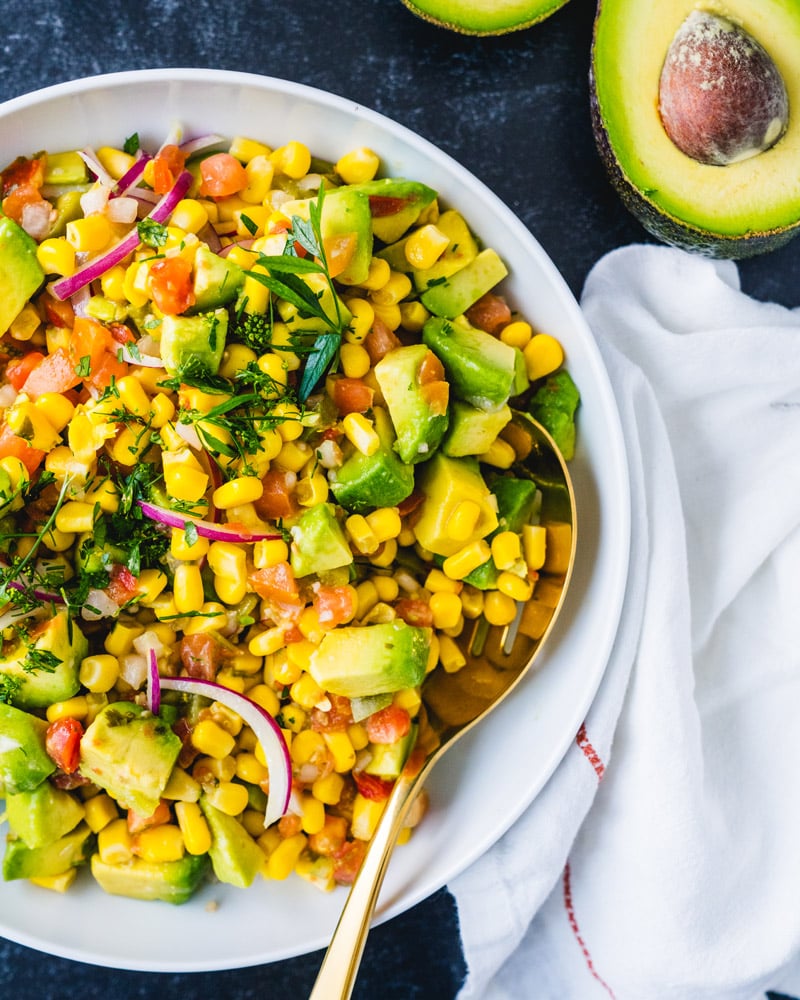 Avocado corn salad