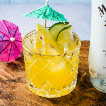 Malibu and pineapple