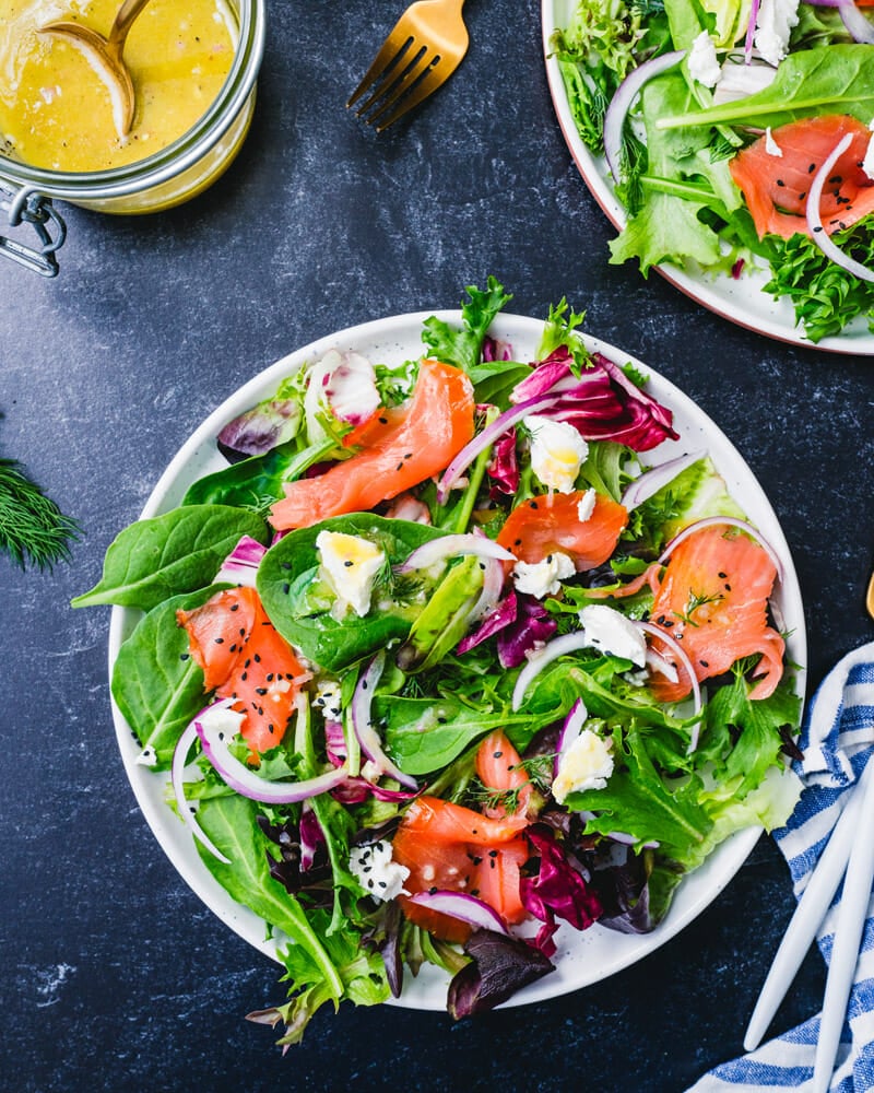 Smoked salmon salad