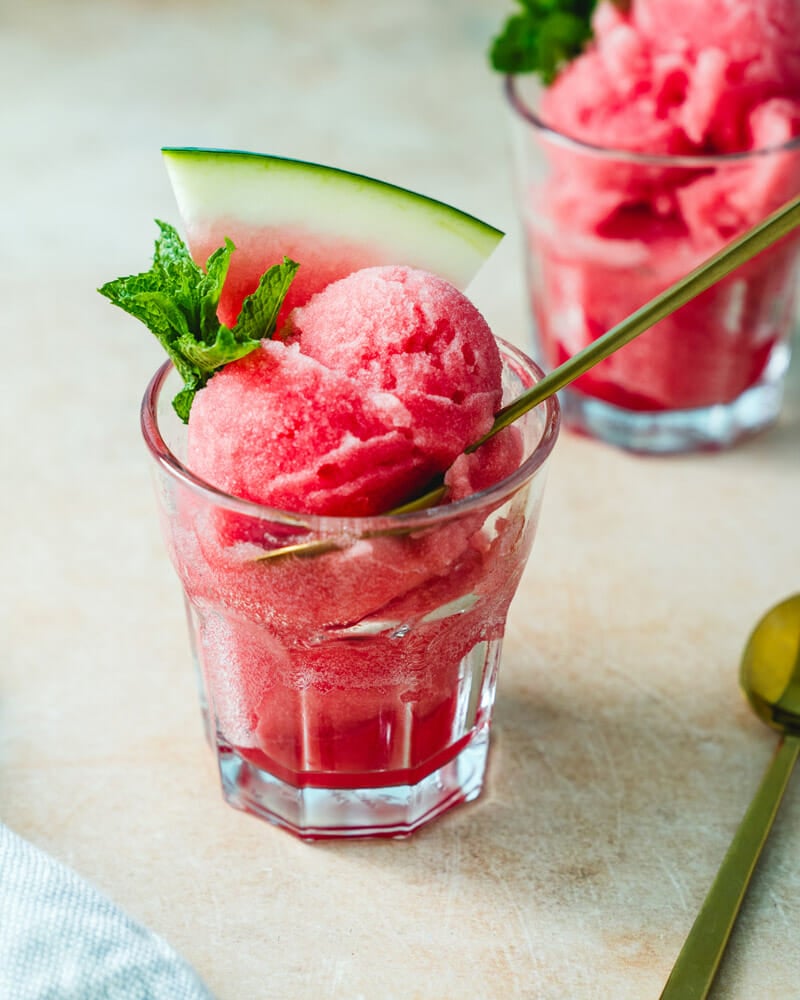 Watermelon sorbet