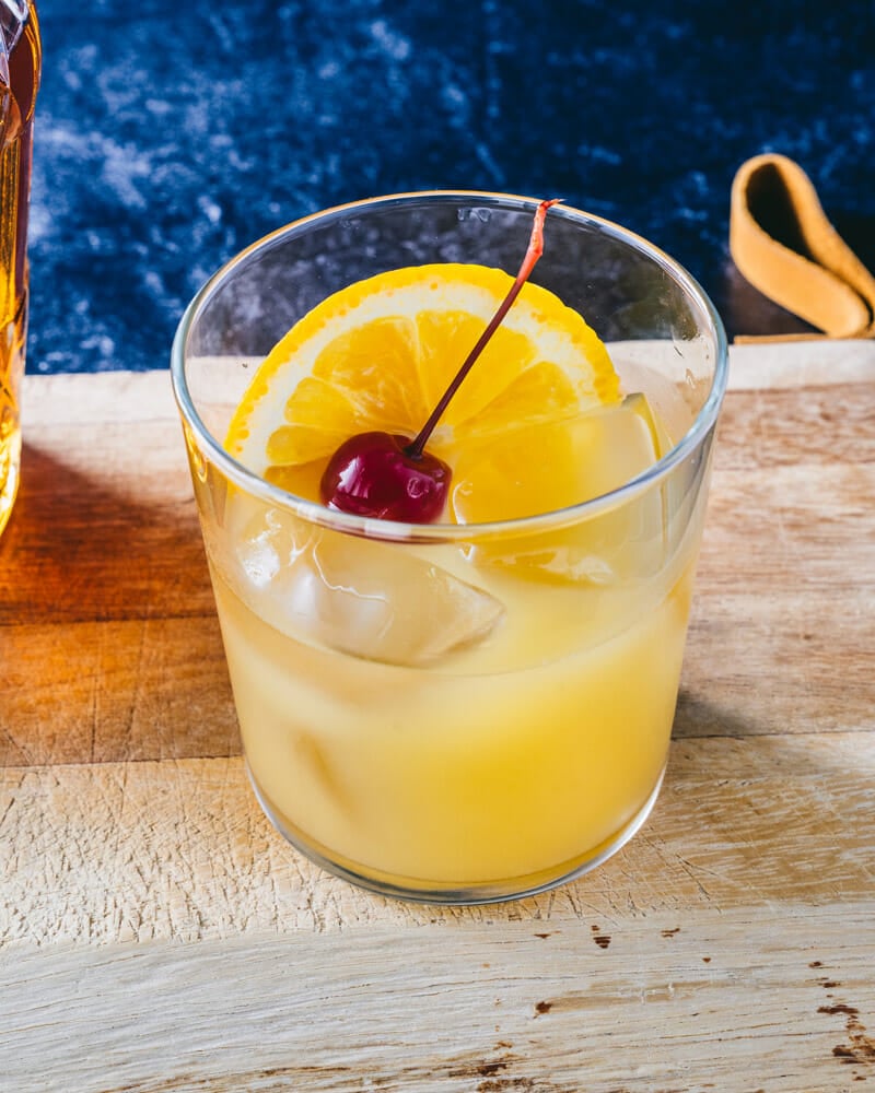 Whiskey and orange juice
