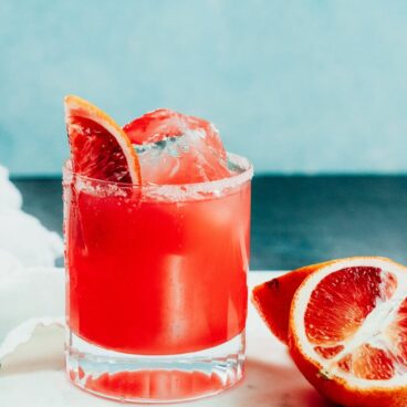 Blood orange cocktails