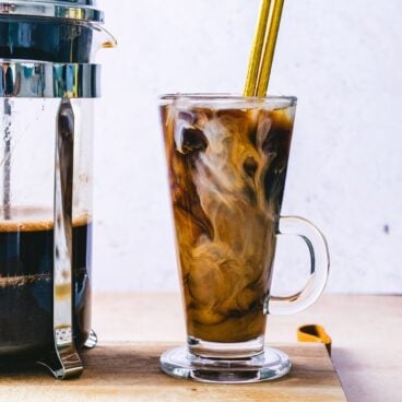 French press iced coffee