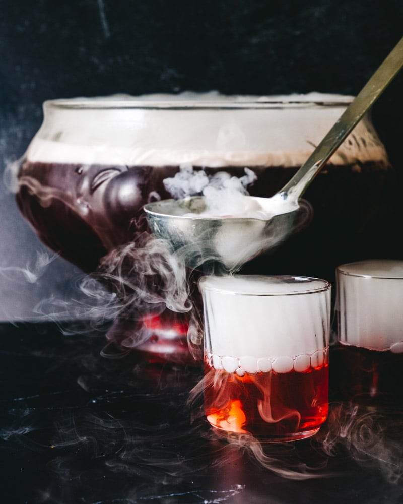 Dry ice drinks, dry ice cocktails