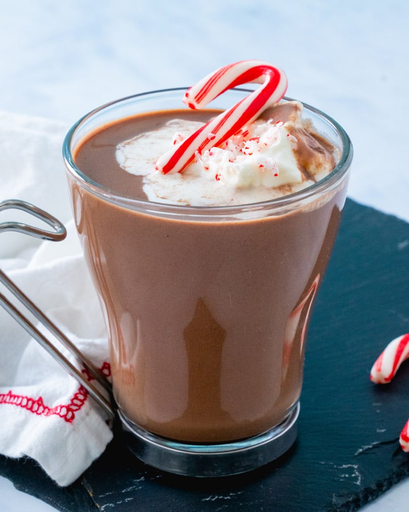 Peppermint Schnapps hot chocolate