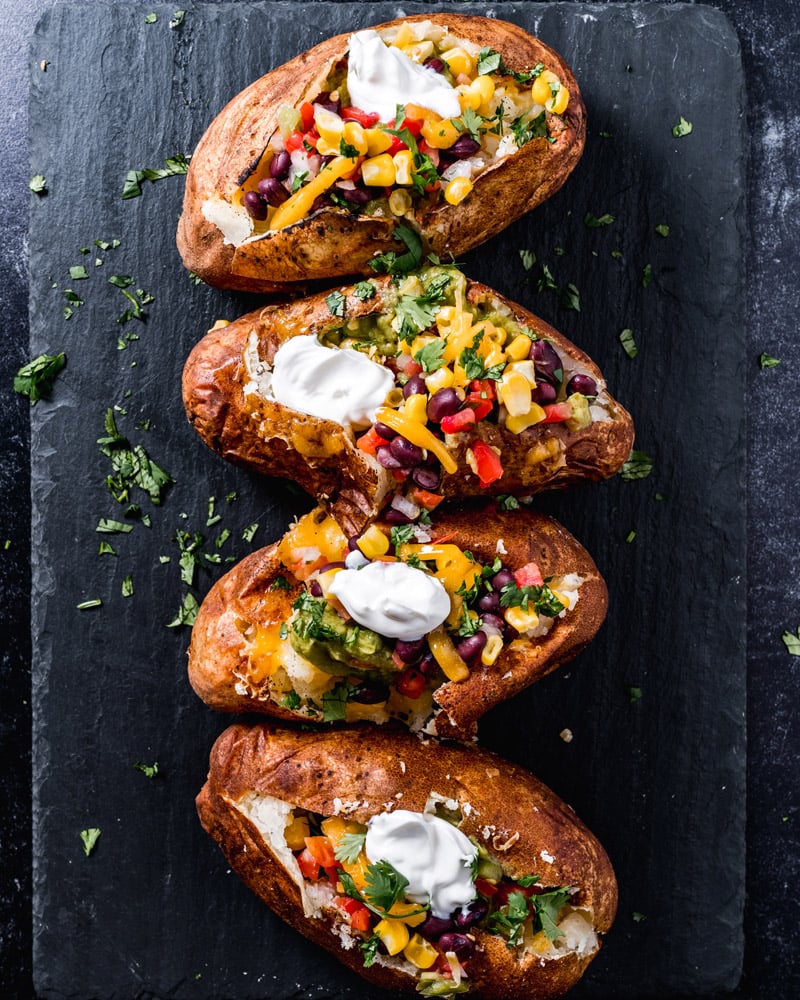 Baked potato toppings