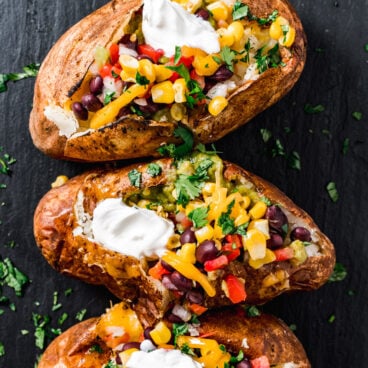 Baked potato toppings